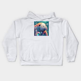 Baby Manatee Kids Hoodie